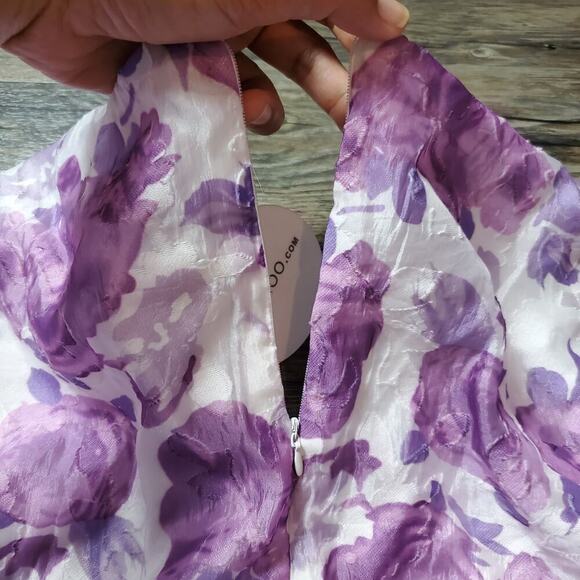 Boohoo Purple Floral Mini Dress - Picture 11 of 15
